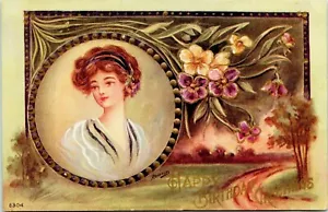Pretty Woman Marco Flores Firmada Reynolds Postal de Cumpleaños en relieve - Imagen 1 de 2