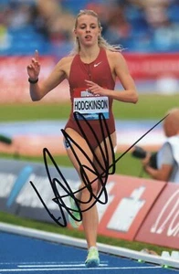 Keely Hodgkinson Olympic Athlete Signed 7.5 x 5 Photograph **With COA** - Picture 1 of 2