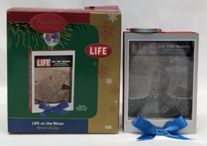 Carlton Cards Heirloom LIFE Magazine On the Moon Water Globe Christmas Ornament - Picture 1 of 8