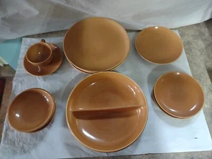 Iroquois USA Casual China Russel Wright APRICOT ,Vintage, miscellaneous Set 12pc - Picture 1 of 14