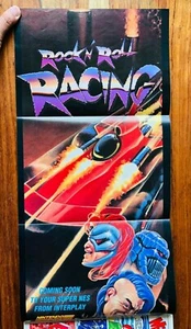 Rock N Roll Racing Nintendo Power Poster Authentic Magazin SFII Turbo VEGA V 51 - Bild 1 von 6