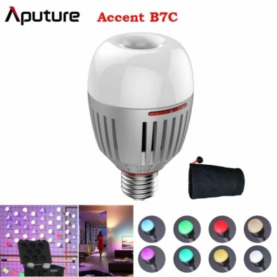 Aputure Accent B7C 7W RGBWW LED Smart Bulb 2000K-10000K for Photography Lighting - Image 1 of 4