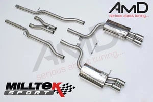 Milltek Audi S4 B7 4.2 V8 Cat Back Exhaust System Stainless Steel Non Resonated - Picture 1 of 2