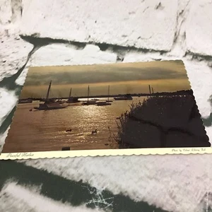 Vintage Postcard Peaceful Harbor  - Picture 1 of 3