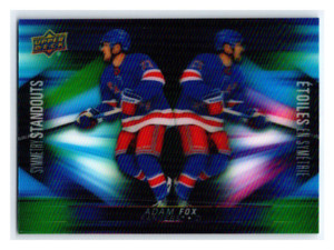 2023-24 UD TIM HORTONS SYMMETRY STANDOUTS ADAM FOX HOLOGRAM INSERT CARD # 3D13
