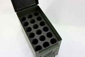 New Foam fits Harbor Freight 50cal .50 50 cal Ammo Can holds your 18 37mm flares - Picture 1 of 1