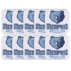 10 Stück Memphis Grizzlies Basketball Logo Größe 2,8"x 2,8" Aufnäher Bügelbild Patch - Bild 1 von 12
