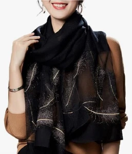 WINCESS.YU Silk Scarf/shawl for Weddings Fashion Pashmina Embroidered - Picture 1 of 4
