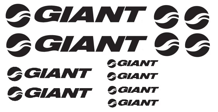Giant Aufkleber Sticker Set 12 Sticker Fahrrad Rad Rahmen Frame Decal
