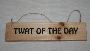 Twat Of The Day Award Winner Celebration Fun Plaque Home Office Humour - Picture 1 of 81