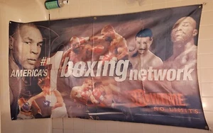 Banner de boxeo Showtime Network 2000 con Mike Tyson + Evander Holyfield - Imagen 1 de 5