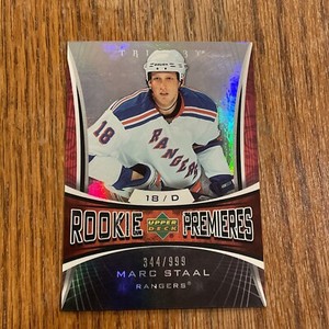 2007-08 Upper Deck Trilogy #161 Marc Staal ROOKIE #344/999 NY RANGERS SP RC