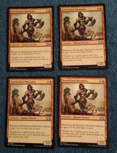 MTG M15 BORDERLAND MARAUDER COMMON X4 - Bild 1 von 1