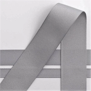 Silver Gray 5/8" Grosgrain Ribbon neatly wound 5 yards - Picture 1 of 4