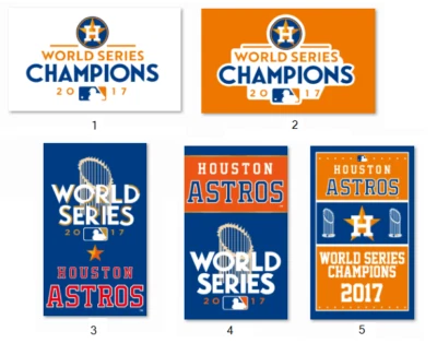 Houston Astros World Series Champions 3x5 ft Banner Flag US Seller New Man Cave - Image 1 of 2