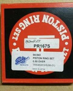 Juego de anillos de pistón Shindy PR167S para Honda Foreman TRX450ES - Imagen 1 de 2