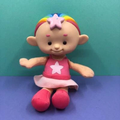 Rare Cloud Babies CBeebies Rainbow Baby Baba Pink 7" Plush Soft Toy Doll - Image 1 of 3