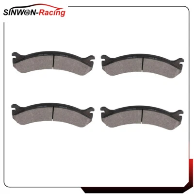 4X Front Metallic Pads Pair Fits 2000-2012 2013 Chevrolet Suburban 2500 - Image 1 of 4