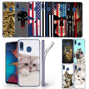 Slim Flexible Soft TPU Gel Skin Cover Lightweight Case for Samsung Galaxy A20 A3 - Picture 1 of 23