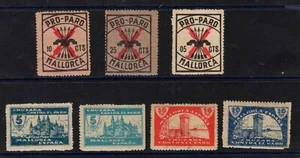 Spain Spanish Civil War Mallorca 7 on Stock Card - Picture 1 of 1