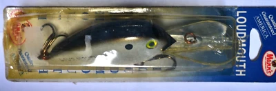 MANN,S BAIT LOUDMOUTH WHITE/BLK BACK  LM510 Fishing Lure 5/8oz 8 cm - Image 1 of 4