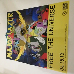 Major Lazer Free The Universe 17" x 22" Poster! Vinyl LP/CD promo! diplo! NEW!!! - Picture 1 of 1