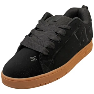 DC Shoes Court Graffik Mens Skate Trainers in Black Gum - Picture 1 of 8