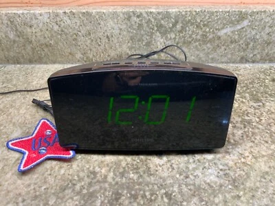 Philips AJ3400/00 FM w Pre-set, Dual 闹钟 收音机 黑色 — 第 1/3 张图片