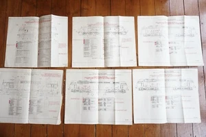 Locomotora diésel British Rail 1964 Loco Railway diagramas técnicos x6 Bo Bo - Imagen 1 de 7