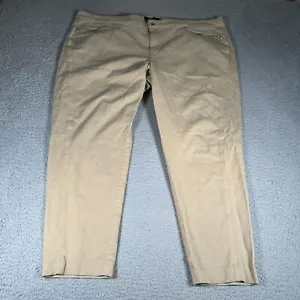 Lauren Ralph Lauren Pants Womens 22W Beige Capri Business Casual Pockets Ladies - Picture 1 of 8