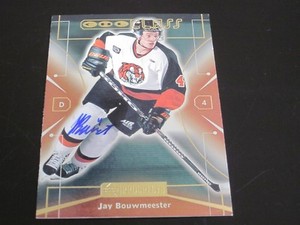 JAY BOUWMEESTER AUTOGRAPHED 2000 UPPER DECK PROSPECTS CHL CLASS CARD