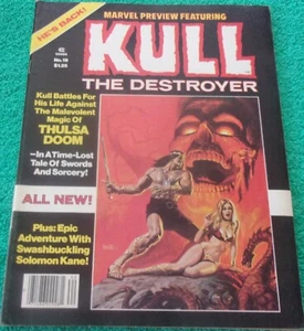 Marvel Comics Preview Featuring Kull The Destroyer #19 Summer 1979 Solomon Kane - Picture 1 of 7