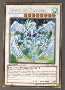Yugioh TCG - Stardust Dragon - PGLD-EN076 - Oro Raro - 1ª Edición - LP/NM 2014 - Imagen 1 de 7