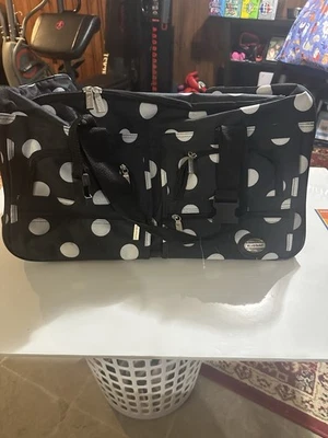 "Bolso de Lona ROCKLAND 24"" con Ruedas/Cremalleras/Bolsillos Grandes Lunares Negros" Foto 1 de 4