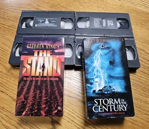 The Stand & Storm of The Century Stephen King VHS Box Set Lot Two Tapes Each - Picture 1 of 7