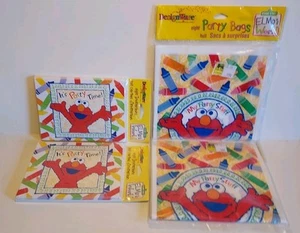 Biglietti inviti festa ELMO 2001 - confezione da 8 NUOVI X 2 PLUS sacchetti festa x 2 lotto di 4 - Foto 1 di 11