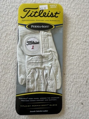 Guante de golf Titleist Perma-Soft para mujer paquete mediano Foto 1 de 2
