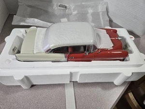 Danbury Mint 1955 Chevy Bel Air 1:16 Diecast Red/White in box - Picture 1 of 14