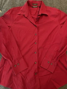 Eddie Bauer rotes knitterarmes Stretch Button Up Damen Shirt XL Tall - Bild 1 von 5