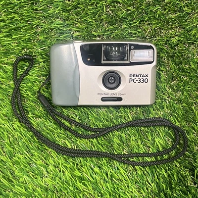 Pentax PC-330 35mm Point & Shoot Film Camera 26MM LENS Free Shipping - Image 1 of 4