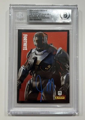 SIGNED JOEL MCHALE 2020 PANINI FORTNITE CARD THE SCIENTIST - SLABBED BECKETT - Image 1 of 2