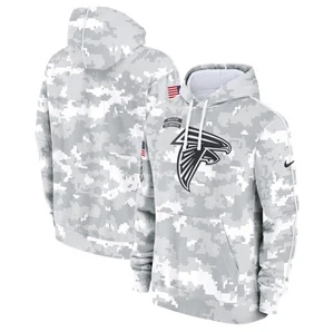 Atlanta Falcons Nike Salute To Service Arctic Camo Pullover Hoodie Herren Large - Bild 1 von 2
