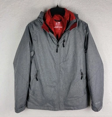 CHAMPION Men’s 3-IN-1 SYSTEMS JACKET Size S Gray/Red  - Image 1 of 4