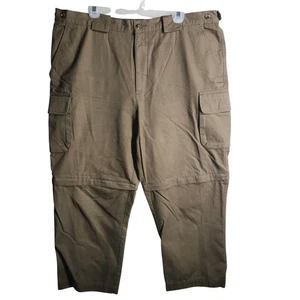 Travelsmith khaki Zip Off Cargohose wandelbar Reißverschluss zu Shorts Herren 40 W 25 kurz - Bild 1 von 9
