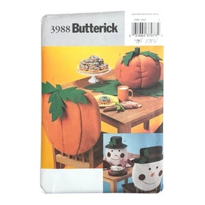 Coprisedia runner centrotavola autunno vacanza modello cucito Butterick 3988 non tagliato - Foto 1 di 4