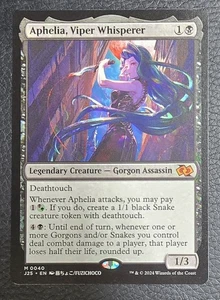 Aphelia, Viper Whisperer (Anime) Foundations Jumpstart Regular MTG NM Magic Card - Picture 1 of 2