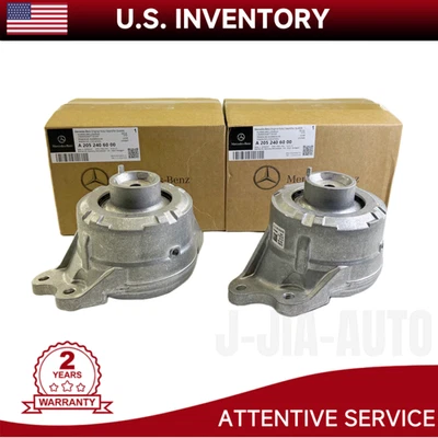 Left + Right Engine Motor Mounts For Mercedes-Benz C300 E300 GLC300 A2532402700 Foto 1 de 4