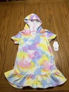 NWT 4T Wonder Nation Kids Tye Dye Cover Up With hood UPF 50+ - Picture 1 of 19