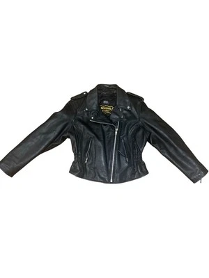 Vintage 3M Thinsulate Leather Womens Biker Jacket Size Large - Image 1 of 4