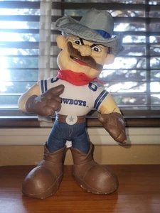 Dallas Cowboys 13 Zoll Plüsch Maskottchen ROWDY NFL Cowboy Ständer 1995 Vintage Stuffins - Bild 1 von 14